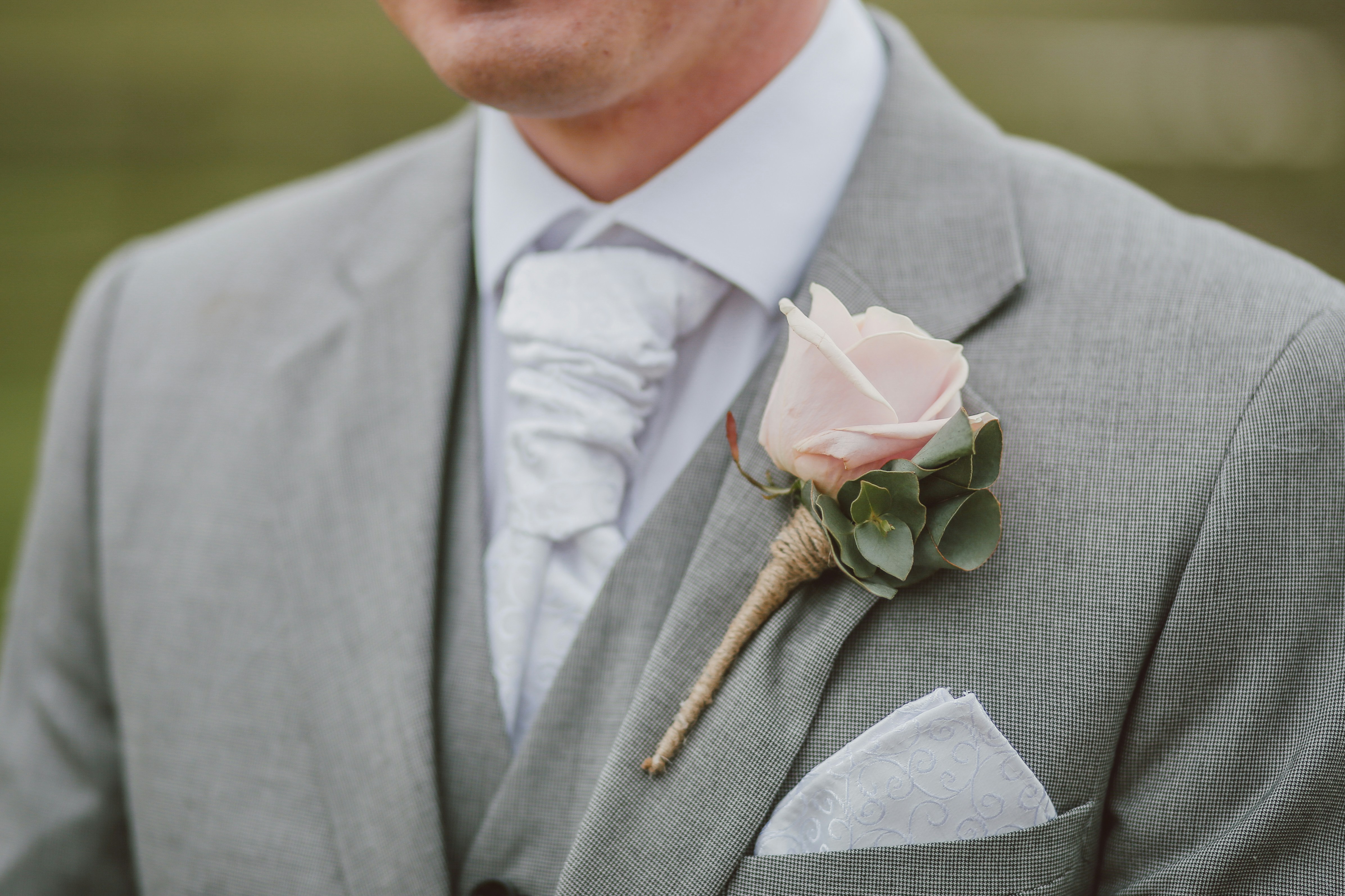 Groom at wedding